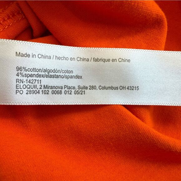 Eloquii Orange Off The Shoulder Ruffle Top Size 20 - Picture 9 of 10